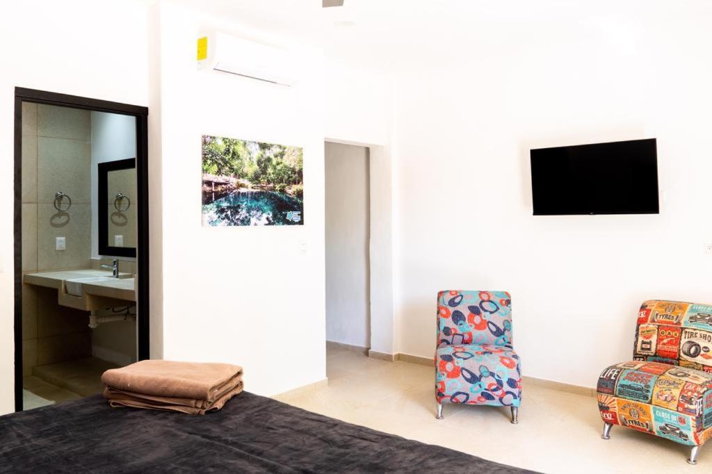 Hotel Casa Tortuga Tulum - Cenotes Park Inclusive 외부 사진 A room at the hotel